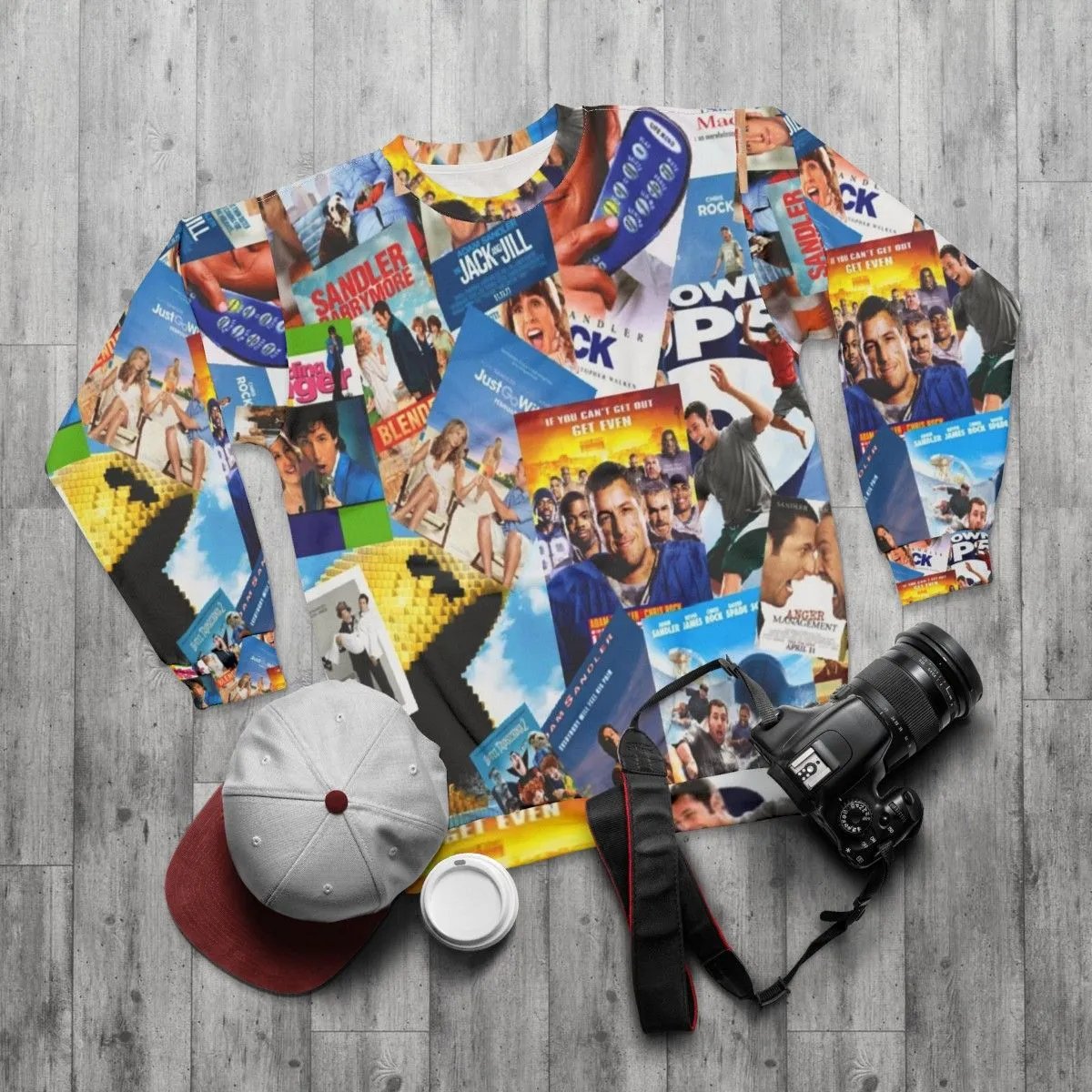 Adam Sandler Collage Sweatshirt - Funny Pop Culture Apparel