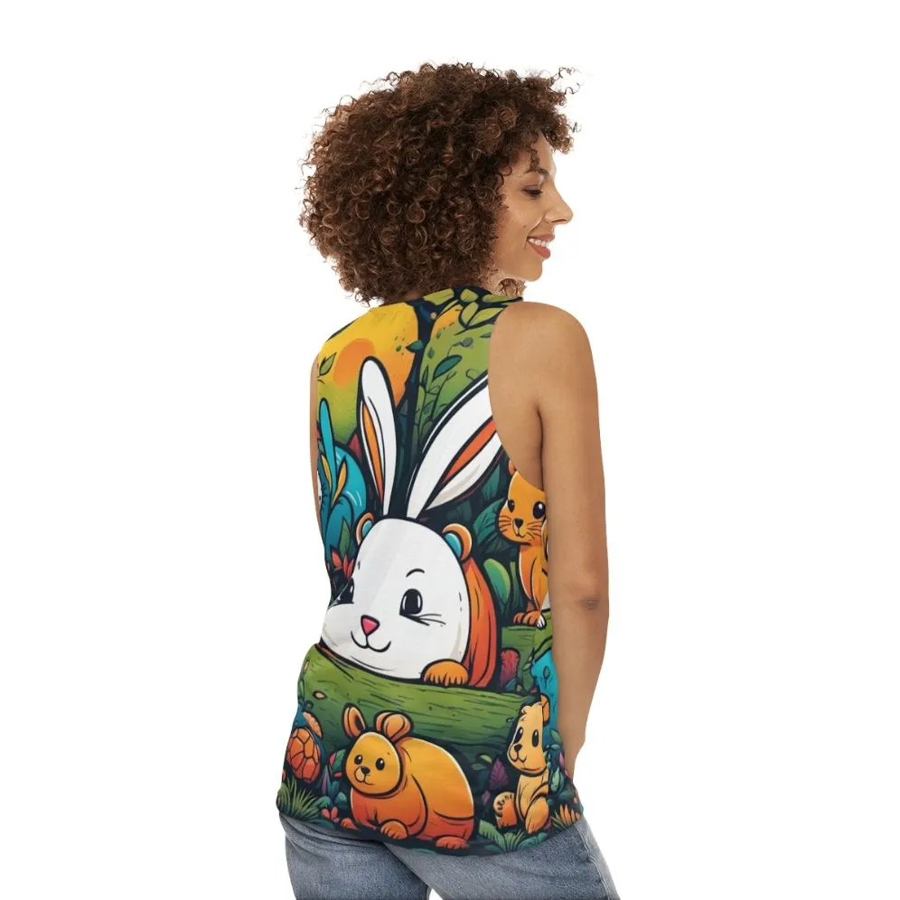 Adorable Animal Print Unisex Tank Top