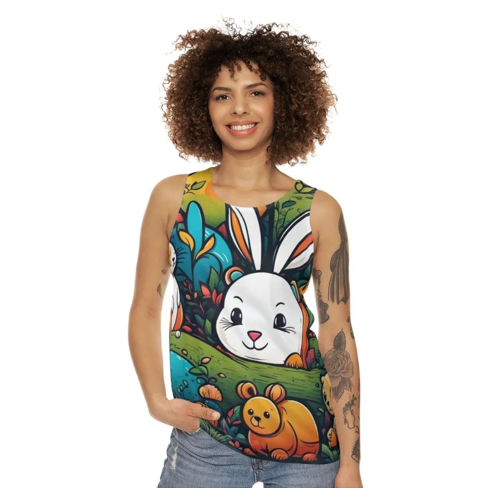 Adorable Animal Print Unisex Tank Top