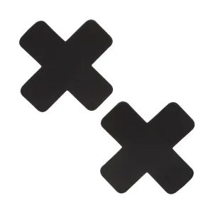 Boundless X-Shaped Nipple Pasties Black 2 Pieces