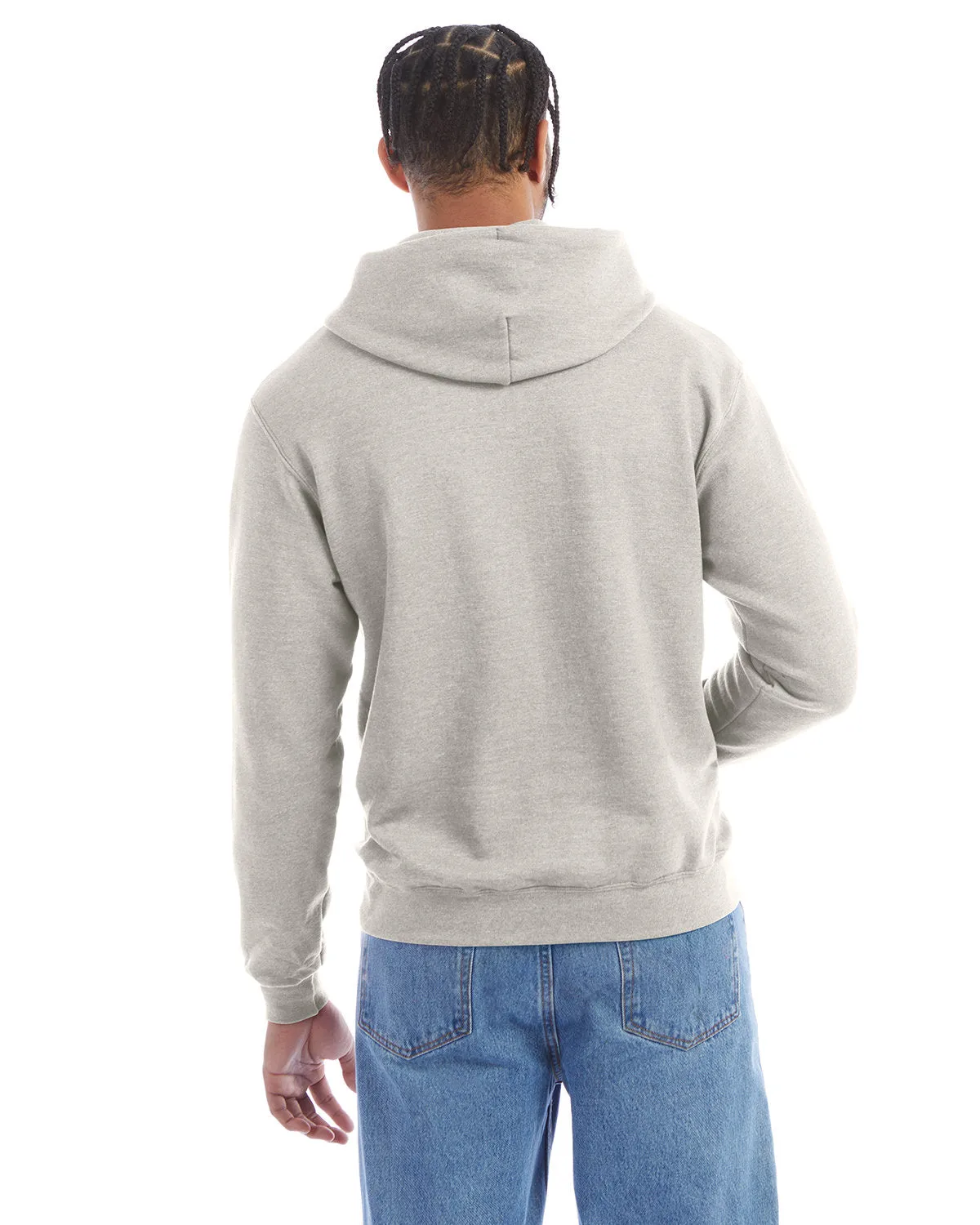 Champion Adult Powerblend® Pullover Hooded Sweatshirt S700 OATMEAL HEATHER