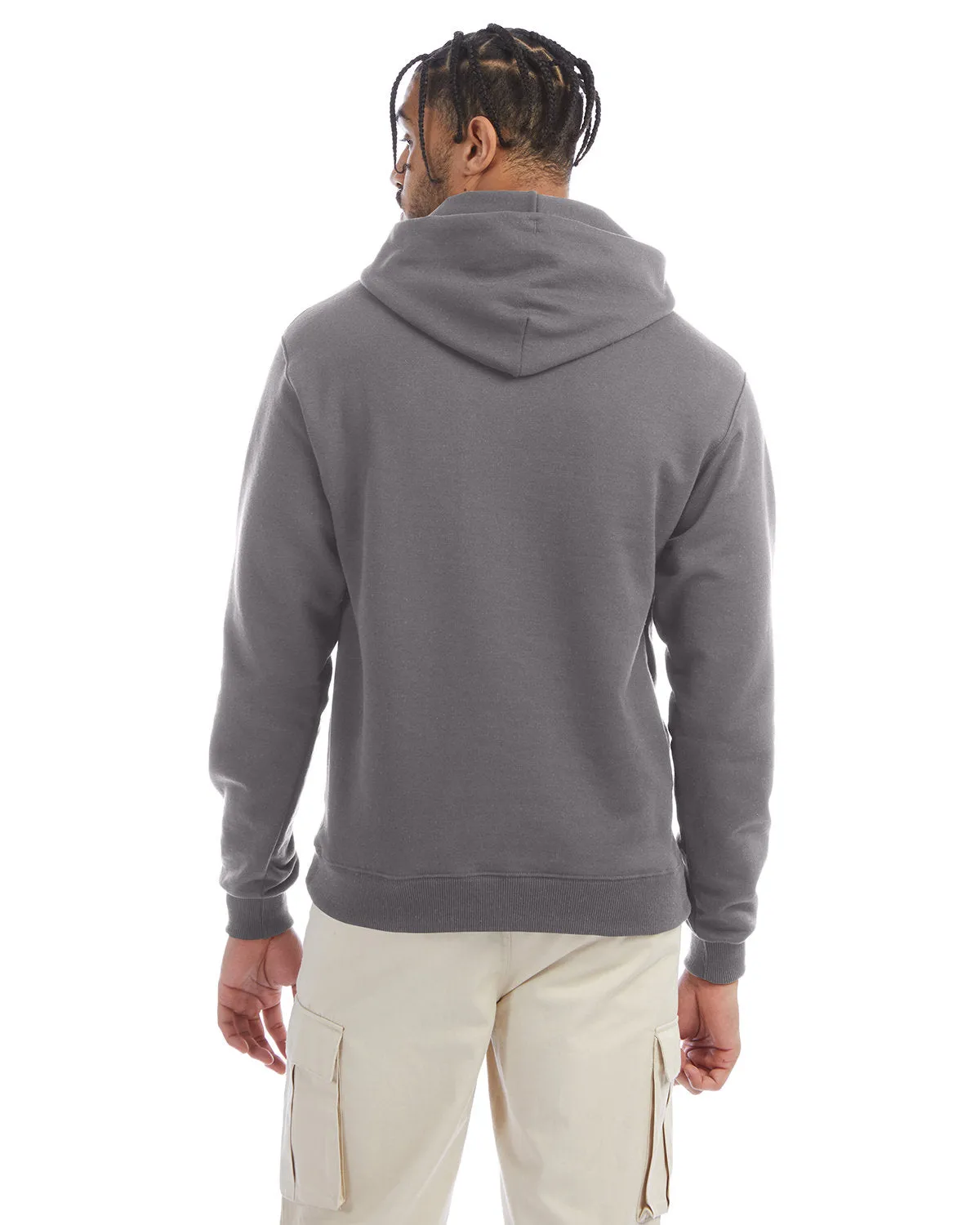 Champion Adult Powerblend® Pullover Hooded Sweatshirt S700 STONE GRAY