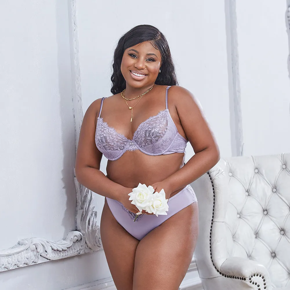 LAREINA Sexy Lace Comfortable Unlined Bra