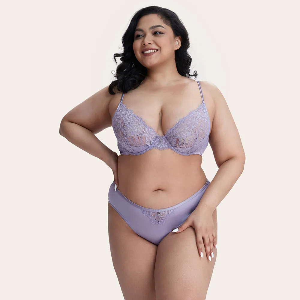 LAREINA Sexy Lace Comfortable Unlined Bra