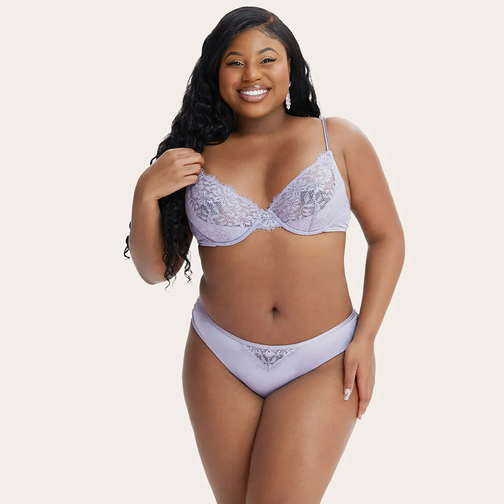 LAREINA Sexy Lace Comfortable Unlined Bra