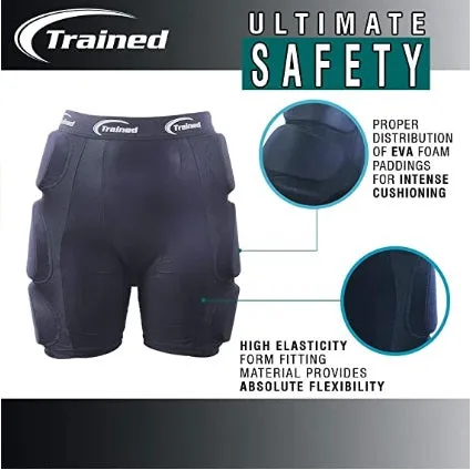 Padded Protective Shorts for Extreme Sports MEDIUM Size 29 Inch to 33 Inch