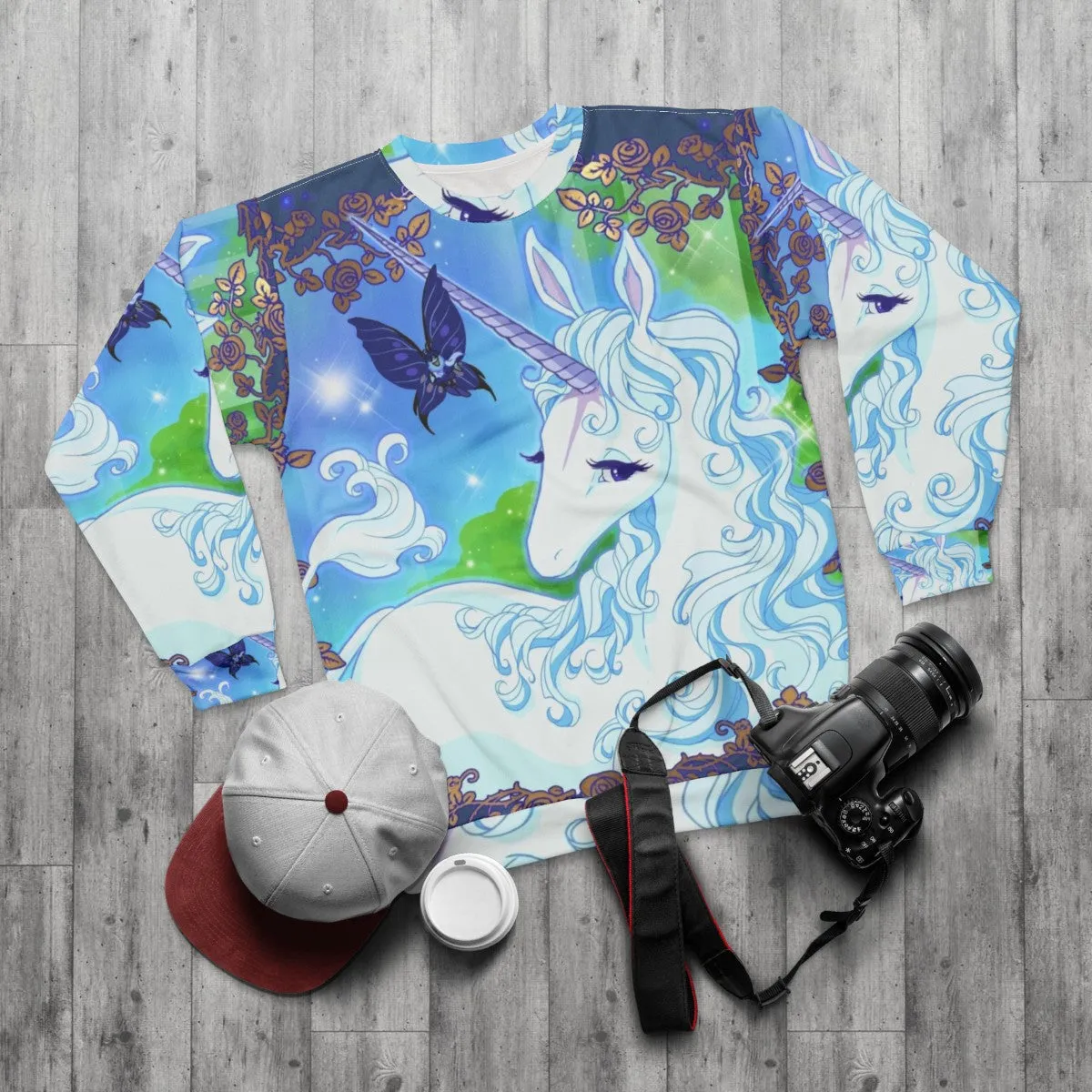 "The Last Unicorn" Graphic Sweatshirt - Fantasy Unicorn Apparel